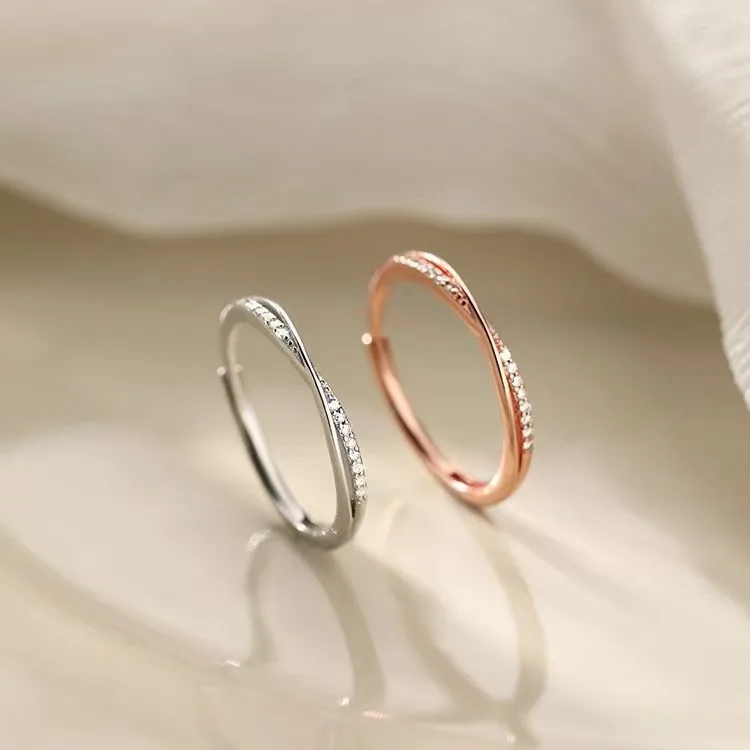Waterproof Tarnish Free Stainless Steel Zircon Crossover Ring, Minimalist Exquisite Ins Finger Ring for Women
Waterproof Tarnish Free Stainless Steel Zircon Crossover Ring, Minimalist Exquisite Ins Finger Ring for Women
