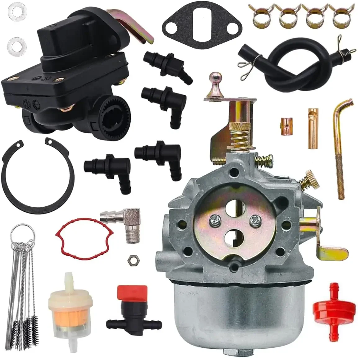 Compatible with 45-053-55-S Carburetor for Kohler K321 K341 M14 M16 | John Deere 214 316 Club Cadet 1600 1650 | With Fuel Pump
Compatible with 45-053-55-S Carburetor for Kohler K321 K341 M14 M16 | John Deere 214 316 Club Cadet 1600 1650 | With Fuel Pump