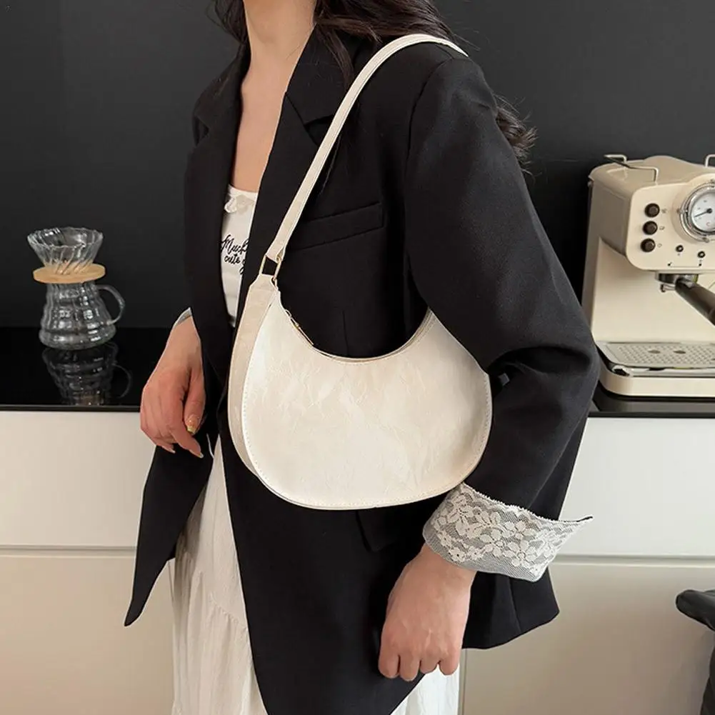 Fashion Women Half Moon Underarm Bags Gray PU Leather Hobos Shoulder Bag for Female All Match Ladies Crossbody Bag Purse Handbag
Fashion Women Half Moon Underarm Bags Gray PU Leather Hobos Shoulder Bag for Female All Match Ladies Crossbody Bag Purse Handbag