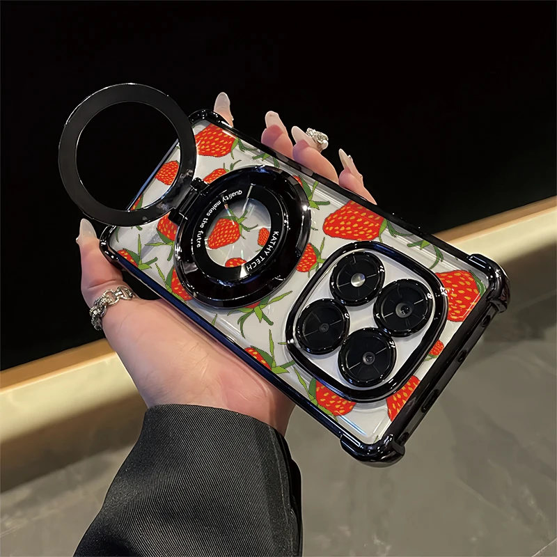 Plating Bracket Phone Case For Vivo IQOO T1 5G Z10X Strawberry Pattern Cover For Vivo U1X T1X 4G Shockproof Clear Soft Capa
Plating Bracket Phone Case For Vivo IQOO T1 5G Z10X Strawberry Pattern Cover For Vivo U1X T1X 4G Shockproof Clear Soft Capa