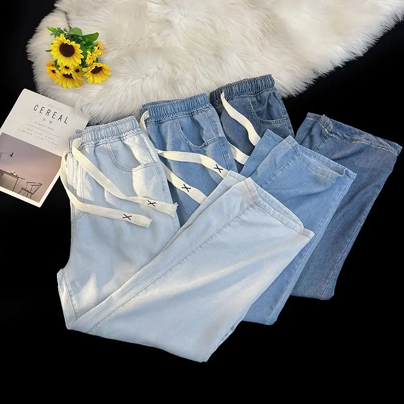 2026 New Spring Summer Men's Baggy Jeans Lyocell Fabric Wide Leg Pants Drawstring Trousers Male City Boy Plus Size S-4 5XL
2026 New Spring Summer Men's Baggy Jeans Lyocell Fabric Wide Leg Pants Drawstring Trousers Male City Boy Plus Size S-4 5XL
