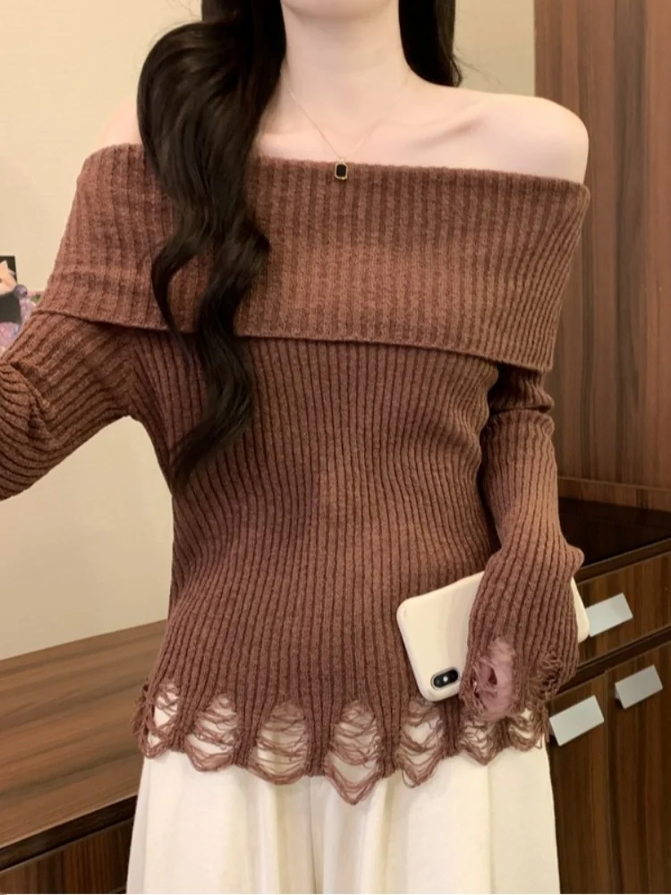 Early Autumn Coffee Color One-oulder Base irt Women's Pure Desire oulder Exposure Long Sve T-irt Commute Sle Sli...
Early Autumn Coffee Color One-oulder Base irt Women's Pure Desire oulder Exposure Long Sve T-irt Commute Sle Sli...