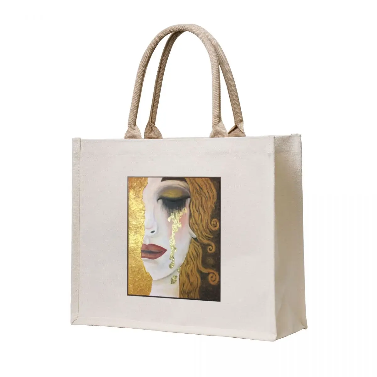 Freya’s Golden Tears, in the style of Gustav Klimt Tote Bag personalized tote bag Women's bags Women's shopper bag canvas bags 
Freya’s Golden Tears, in the style of Gustav Klimt Tote Bag personalized tote bag Women's bags Women's shopper bag canvas bags