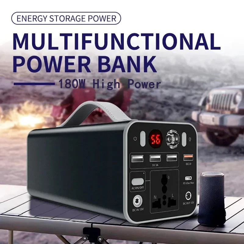 45000mAh 180W 110V/220V Portable Power Station Generator Battery AC DC output Outdoor Charger Emergency Power Supply Power Bank
45000mAh 180W 110V/220V Portable Power Station Generator Battery AC DC output Outdoor Charger Emergency Power Supply Power Bank