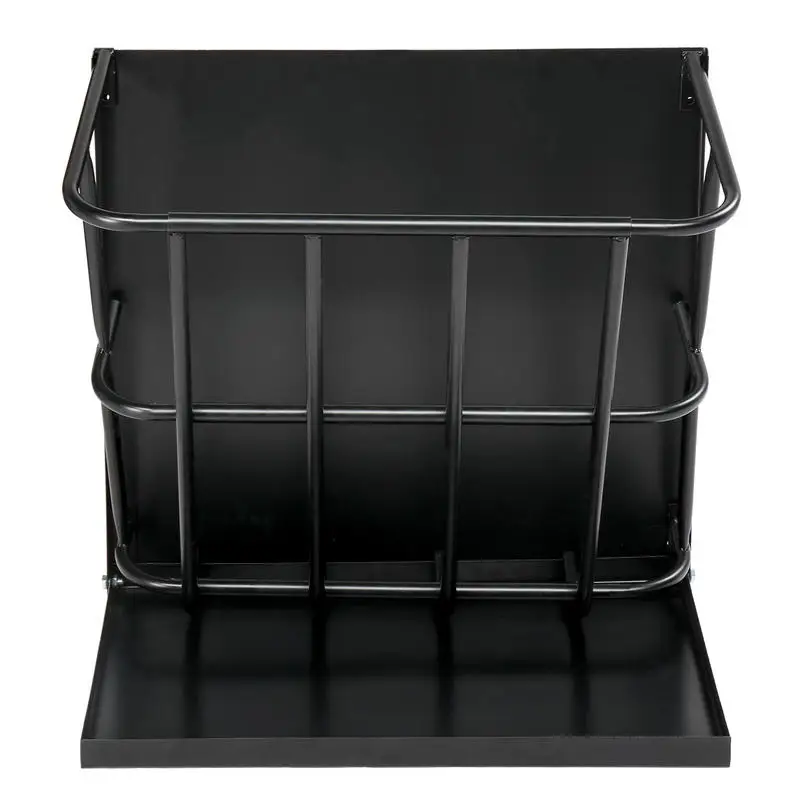 61*20*59cm Hay Rack with Back Panel and Bottom Trough, Made of Iron, Black, for Feeding Supplies
61*20*59cm Hay Rack with Back Panel and Bottom Trough, Made of Iron, Black, for Feeding Supplies