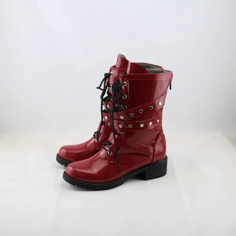 Anime DRB Division Rap Battle 14th Moon/Jyushi Aimono Halloween Cosplay Boots Red Leather Shoes Party Outfits Accessories ty'4
Anime DRB Division Rap Battle 14th Moon/Jyushi Aimono Halloween Cosplay Boots Red Leather Shoes Party Outfits Accessories ty'4