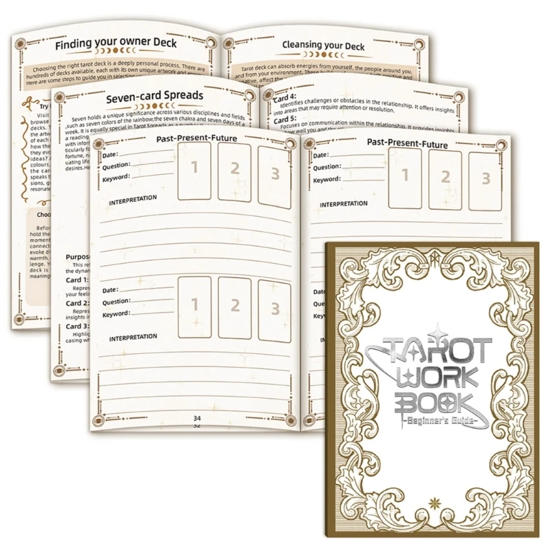 Журнал Таро для чтения Портативные предметы со структурированными макетами Личный рост с наклейкой Блокнот для практики Таро
Журнал Таро для чтения Портативные предметы со структурированными макетами Личный рост с наклейкой Блокнот для практики Таро