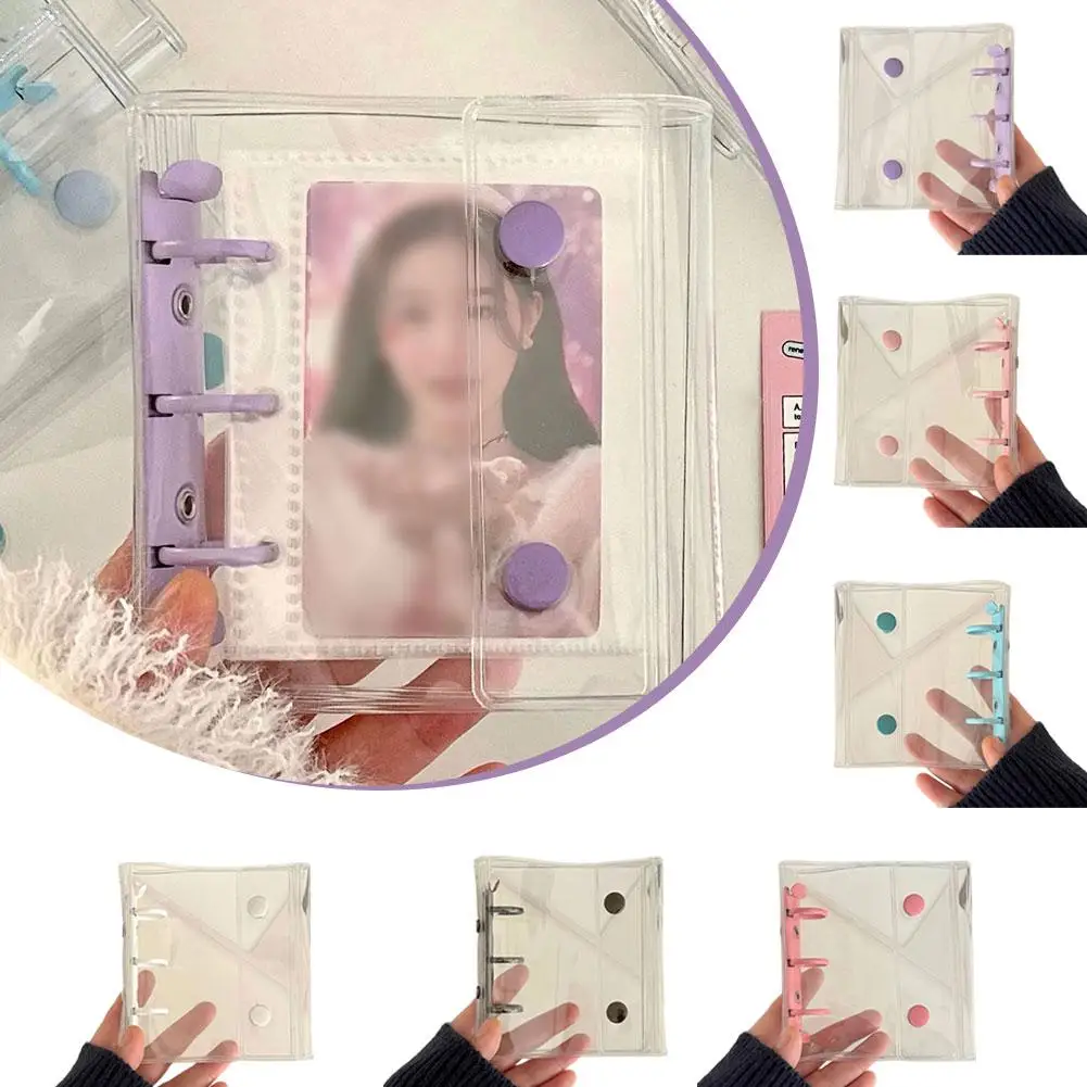 3inch Loose-leaf Transparent Photo Card Binder 3-Holes Double Button Kpop Idol Photo Card Storage Collect Albums
3inch Loose-leaf Transparent Photo Card Binder 3-Holes Double Button Kpop Idol Photo Card Storage Collect Albums