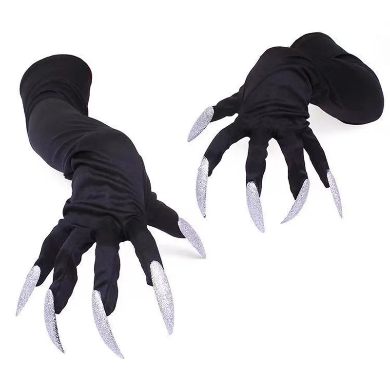 Scary Silver Color Nails Gloves Cosplay Party Costume Accessories Halloween Party Gloves Roleplay Finger Nails Gloves
Scary Silver Color Nails Gloves Cosplay Party Costume Accessories Halloween Party Gloves Roleplay Finger Nails Gloves