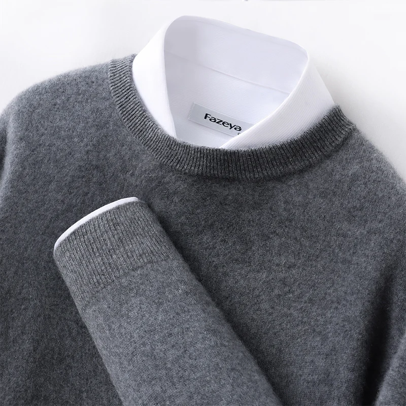Basic Autumn Winter Man Sweater Casual Smart Men 100% Cashmere Knitwear O-Neck Pullover Thick Jumper Long Sleeve Clothing Tops
Basic Autumn Winter Man Sweater Casual Smart Men 100% Cashmere Knitwear O-Neck Pullover Thick Jumper Long Sleeve Clothing Tops