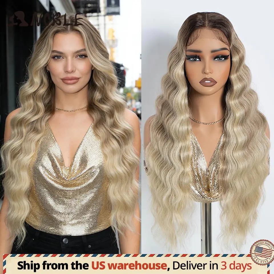 Synthetic Lace Front Wig Long Wavy Lace Wig For Daily Wear 24" Ombre Brown Blonde Body WaveHeat Resistant Fiber Wig For Women
Synthetic Lace Front Wig Long Wavy Lace Wig For Daily Wear 24" Ombre Brown Blonde Body WaveHeat Resistant Fiber Wig For Women