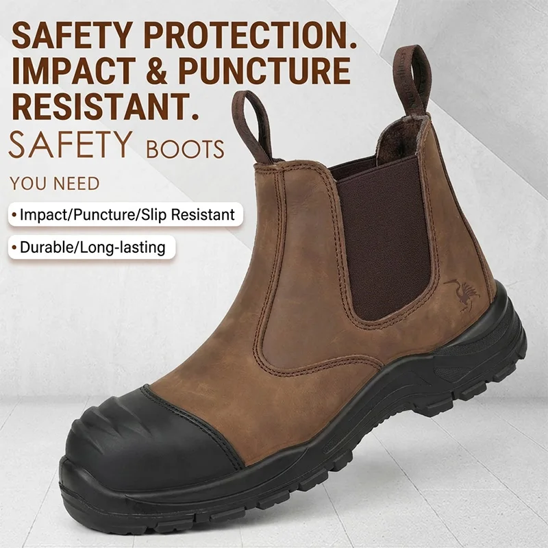 Men s European Standard Steel Toe Safety Boots Cowhide High Top Anti Smash Anti Puncture Work Protective Shoes
Men s European Standard Steel Toe Safety Boots Cowhide High Top Anti Smash Anti Puncture Work Protective Shoes