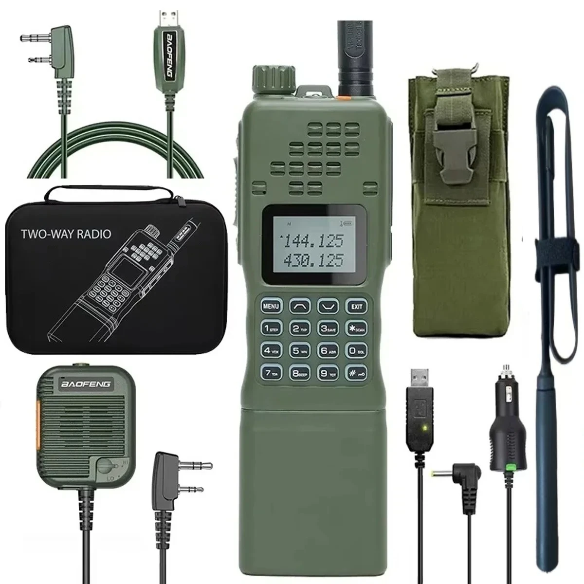 BAOFENG AR-152 15 Вт рация Мощная двусторонняя радиостанция CB 12000 мАч Батарея Тактический дальний радиус действия AN PRC-152 Двухдиапазонный трансивер
BAOFENG AR-152 15 Вт рация Мощная двусторонняя радиостанция CB 12000 мАч Батарея Тактический дальний радиус действия AN PRC-152 Двухдиапазонный трансивер