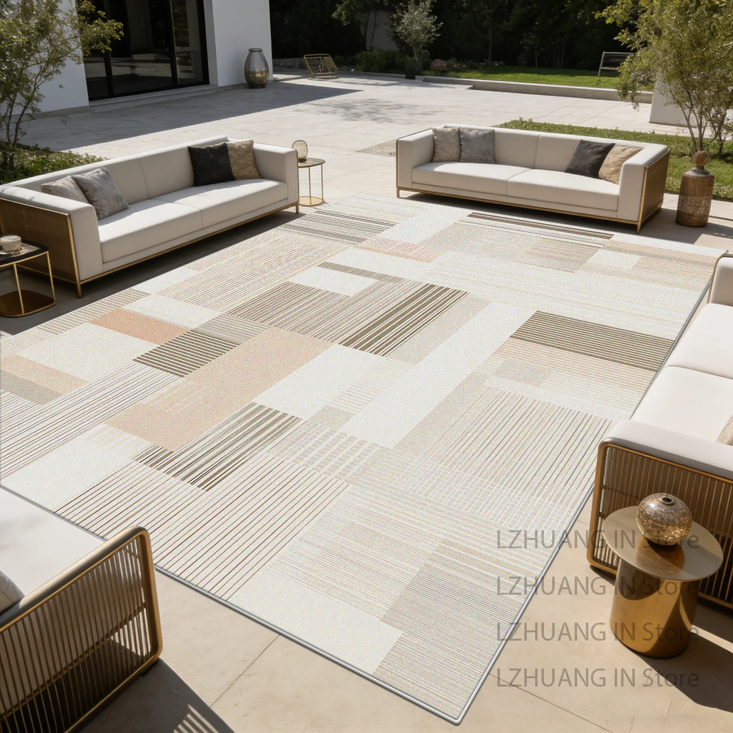 Серый современный ковер в стиле легкой роскоши с геометрическим узором для гостиной, уличный, легко чистящийся, пушистый, нескользящий, мягкий, большой напольный коврик
Серый современный ковер в стиле легкой роскоши с геометрическим узором для гостиной, уличный, легко чистящийся, пушистый, нескользящий, мягкий, большой напольный коврик