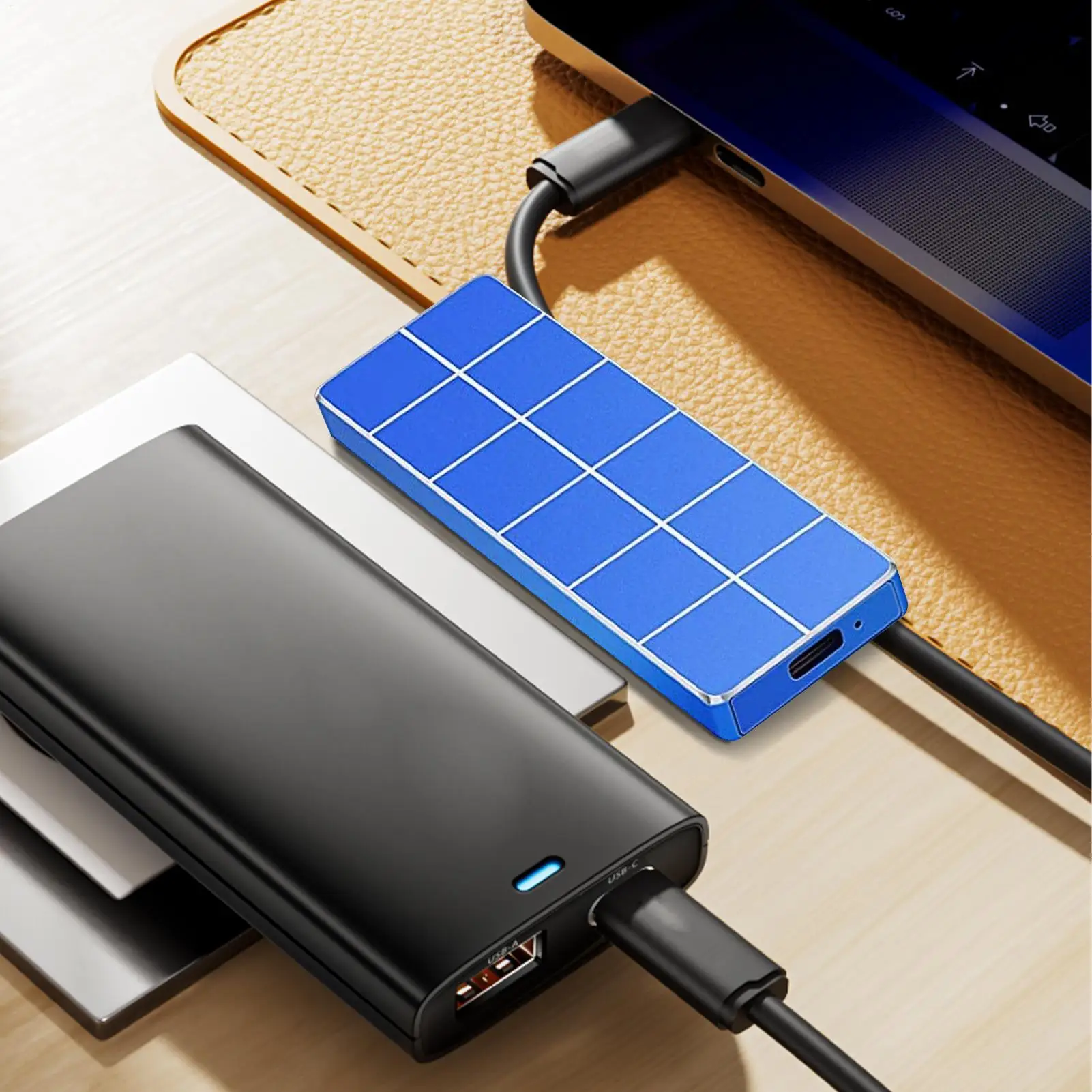 Портативный SSD 1 ТБ, оригинальный жесткий диск, высокоскоростной жесткий диск, портативное устройство хранения данных SSD для телефона, портативного компьютера
Портативный SSD 1 ТБ, оригинальный жесткий диск, высокоскоростной жесткий диск, портативное устройство хранения данных SSD для телефона, портативного компьютера