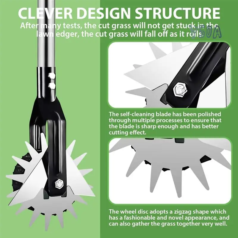 Y50A-Wheel Rotary Edger, Manual Edger Lawn Tool,Adjustable Length With Sturdy 4-Section Stainless Steel Lawn Edger Tool
Y50A-Wheel Rotary Edger, Manual Edger Lawn Tool,Adjustable Length With Sturdy 4-Section Stainless Steel Lawn Edger Tool