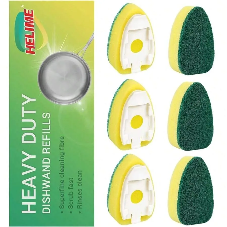 【New style】Dishwand Refills Sponges Heads - Non Scratch Dish Wand Refill Replacement, Heavy Duty Scrub Dots Brushes Dispenser,
【New style】Dishwand Refills Sponges Heads - Non Scratch Dish Wand Refill Replacement, Heavy Duty Scrub Dots Brushes Dispenser,