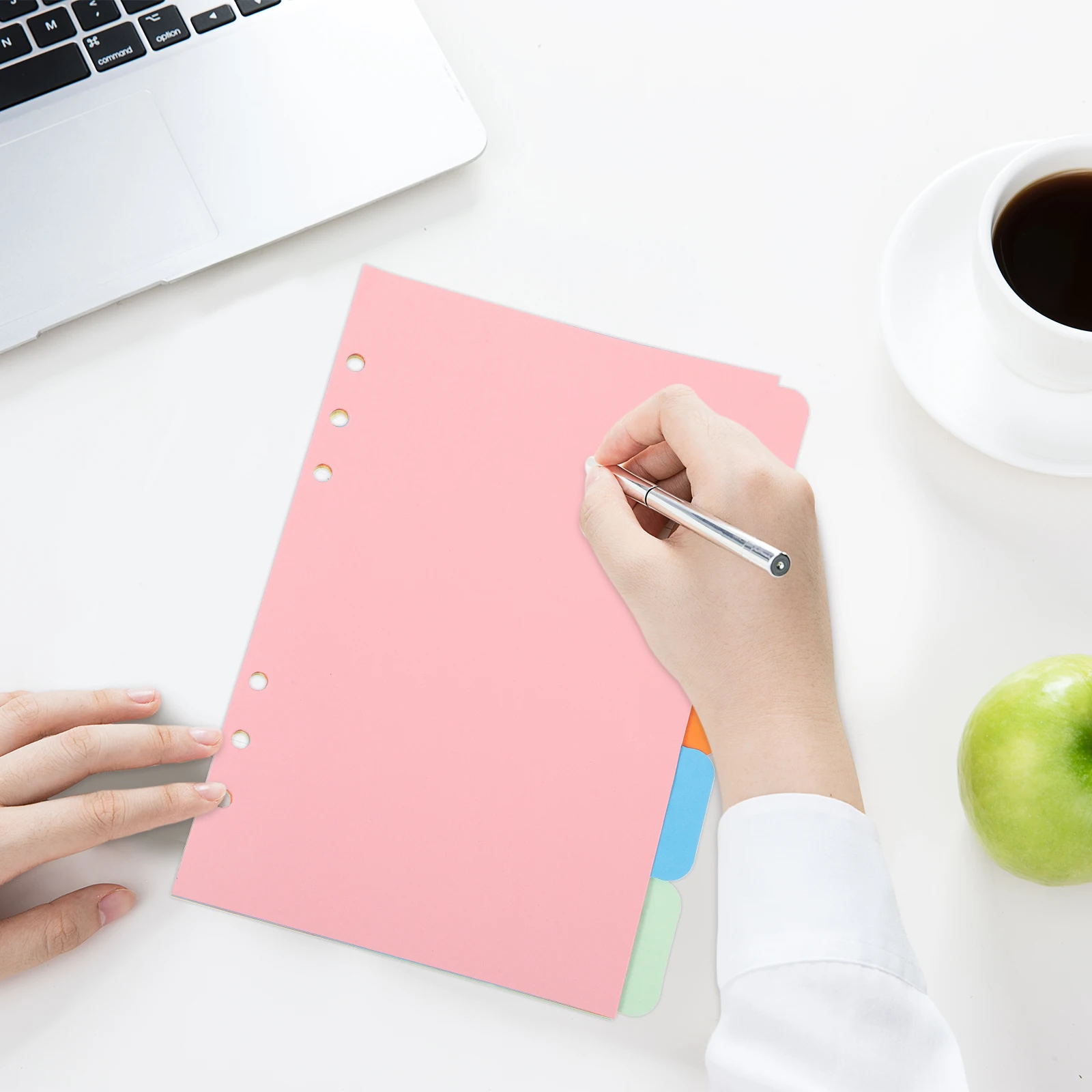 1 Set A5 Binder Index Dividers 5 Color Tabs Extra-Wide Reinforced Holes for 6-Ring Binder Document Sorting Planner Sheets
1 Set A5 Binder Index Dividers 5 Color Tabs Extra-Wide Reinforced Holes for 6-Ring Binder Document Sorting Planner Sheets