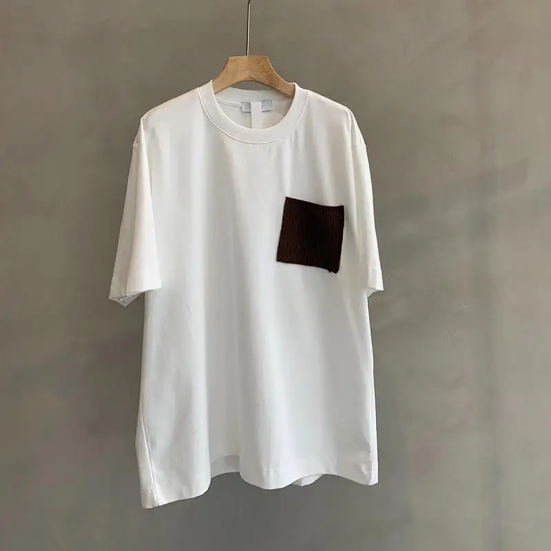 Pockets Contrast Patchwork Plus Size Trend Tops Men's New Summer Short Sleeve Loose Korean T Shirts Fashion Casual Men Clothing
Pockets Contrast Patchwork Plus Size Trend Tops Men's New Summer Short Sleeve Loose Korean T Shirts Fashion Casual Men Clothing