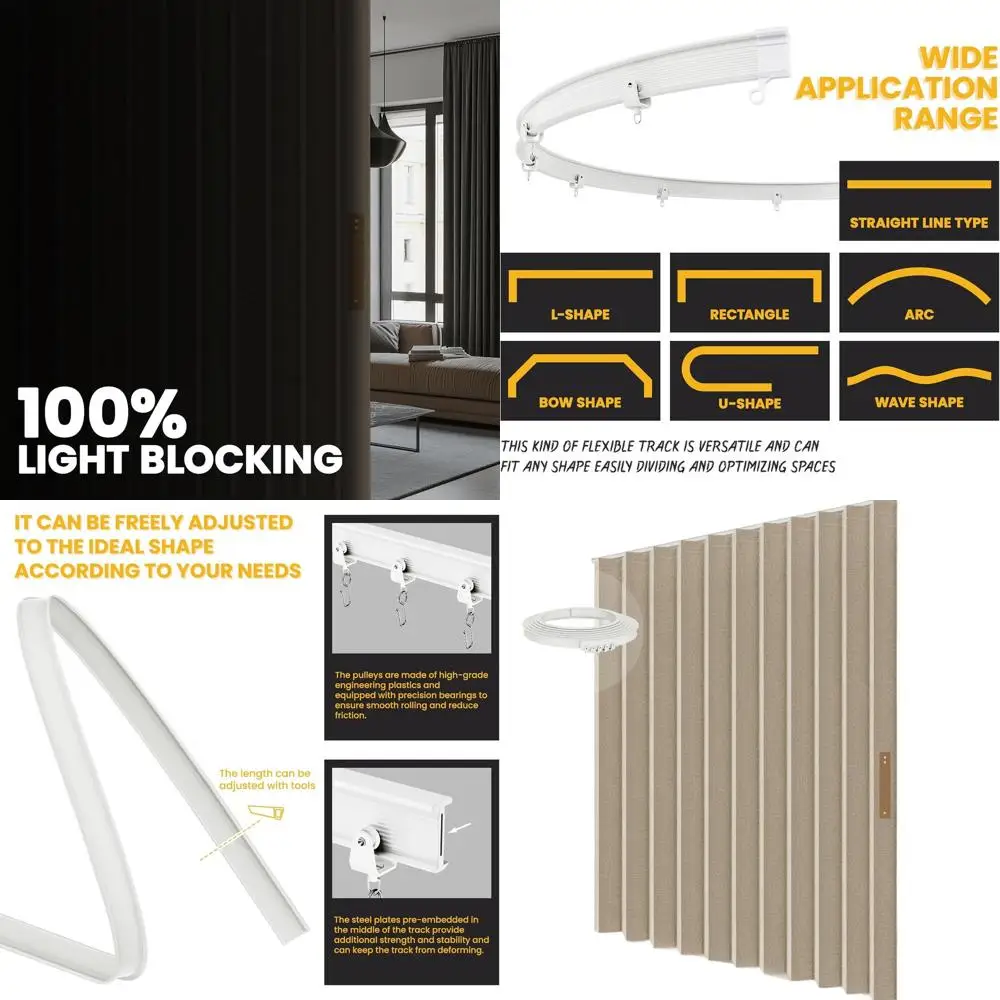 Extra Wide Beige Room Divider Curtains, 100 Wide x 84 Long, with Ceiling Track for Sliding Glass Doors
Extra Wide Beige Room Divider Curtains, 100 Wide x 84 Long, with Ceiling Track for Sliding Glass Doors