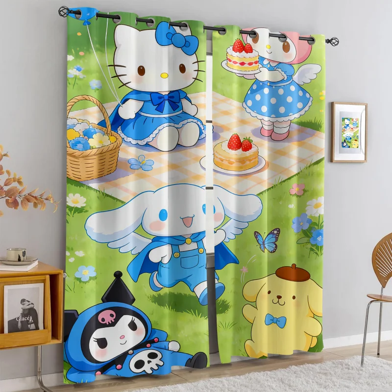 2pcs Magical Sanrio Angel Blackout Curtains Light Blocking Sunscreen Grommet Window Drapes For Kids Bedroom Nature Home Decor
2pcs Magical Sanrio Angel Blackout Curtains Light Blocking Sunscreen Grommet Window Drapes For Kids Bedroom Nature Home Decor