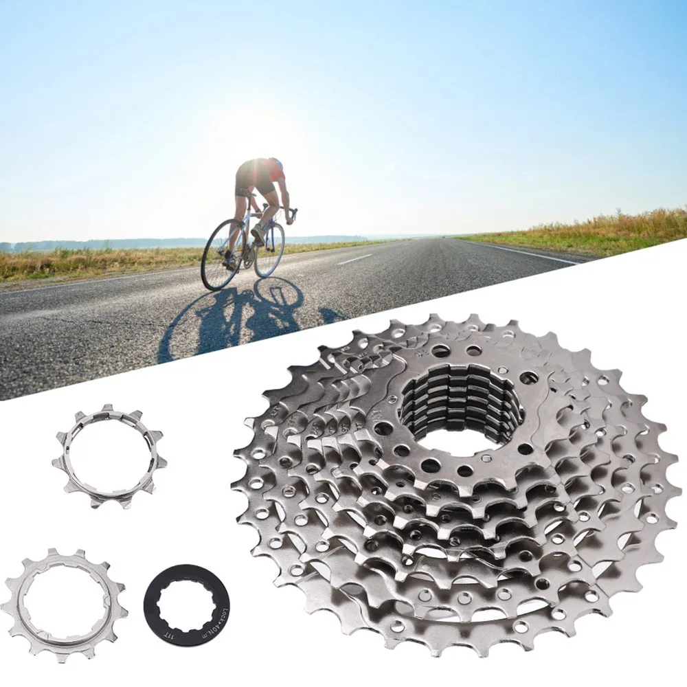 9 Speed Road Bike Cassette 11-32T Easy Installation Bicycle Cassette Chromium-Molybdenum Steel Cassette Sprocket
9 Speed Road Bike Cassette 11-32T Easy Installation Bicycle Cassette Chromium-Molybdenum Steel Cassette Sprocket