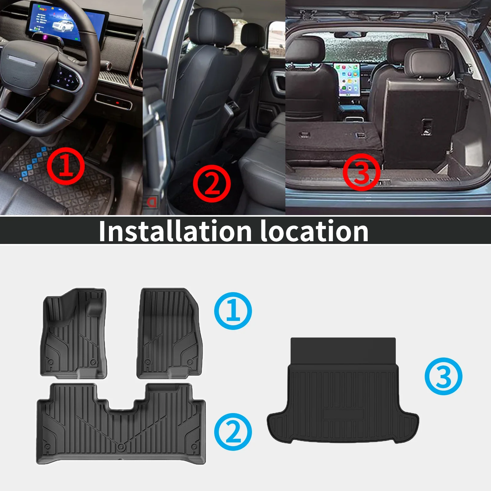 for GAC AION V 2024 2025 2026 Fridge version Waterproof 3D TPE Floor & Trunk Mats, Perfect Fit Odorless Car Accessories
for GAC AION V 2024 2025 2026 Fridge version Waterproof 3D TPE Floor & Trunk Mats, Perfect Fit Odorless Car Accessories