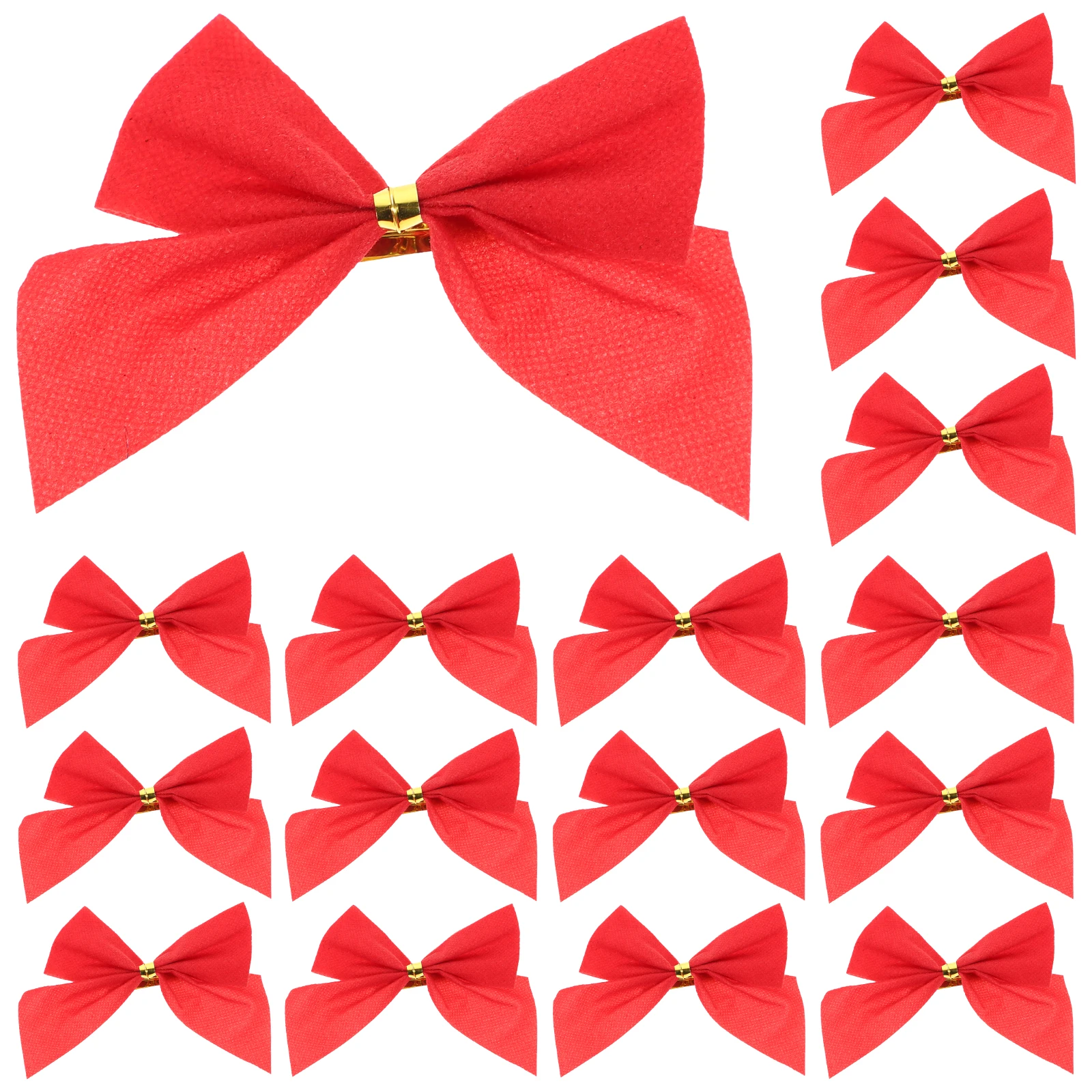 120 Pcs Christmas Decoration Bow Xmas Ornaments Holiday Bows Accessories Party Small Flocking Cloth Crafts Hanging
120 Pcs Christmas Decoration Bow Xmas Ornaments Holiday Bows Accessories Party Small Flocking Cloth Crafts Hanging
