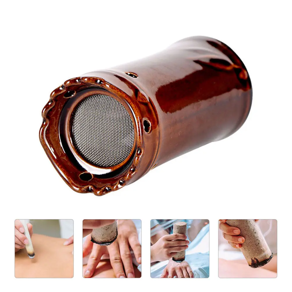 1Pcs Ceramic Moxibustion Can Smokeless Moxa Massage Tool with Anti Ash Net Air Holes for Face Neck Abdomen Legs Portable Moxa
1Pcs Ceramic Moxibustion Can Smokeless Moxa Massage Tool with Anti Ash Net Air Holes for Face Neck Abdomen Legs Portable Moxa