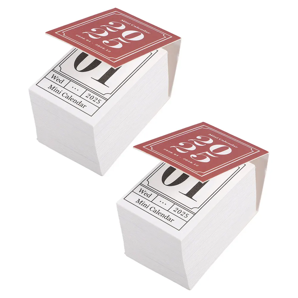 2 Pcs Mini Calendar 2025 Sturdy Tearoff Desktop Planner Desktop Planner 2025 Daily Agenda Home Office Scheduler
2 Pcs Mini Calendar 2025 Sturdy Tearoff Desktop Planner Desktop Planner 2025 Daily Agenda Home Office Scheduler