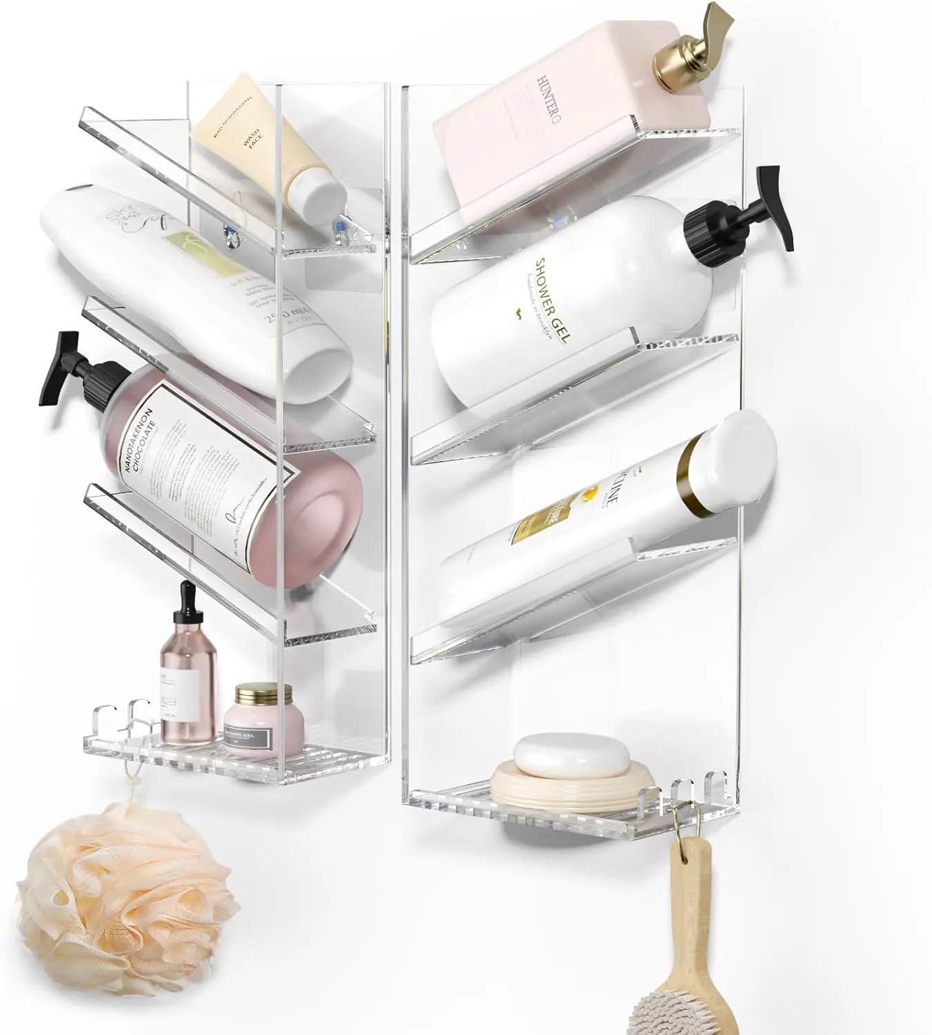 Clear Acrylic Shower Organizer with Suction Cup, Wall Mounted Shampoo Holder, No Drilling, Rustproof, Durable Combination
Clear Acrylic Shower Organizer with Suction Cup, Wall Mounted Shampoo Holder, No Drilling, Rustproof, Durable Combination
