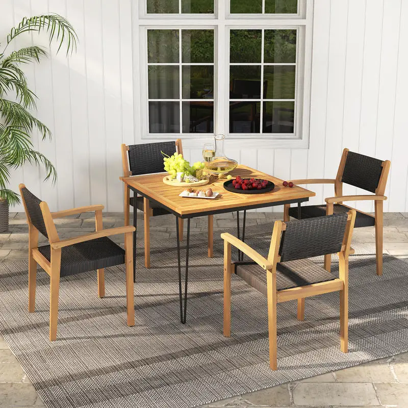 Set of 2 Stackable Outdoor Wicker Dining Chair
Set of 2 Stackable Outdoor Wicker Dining Chair