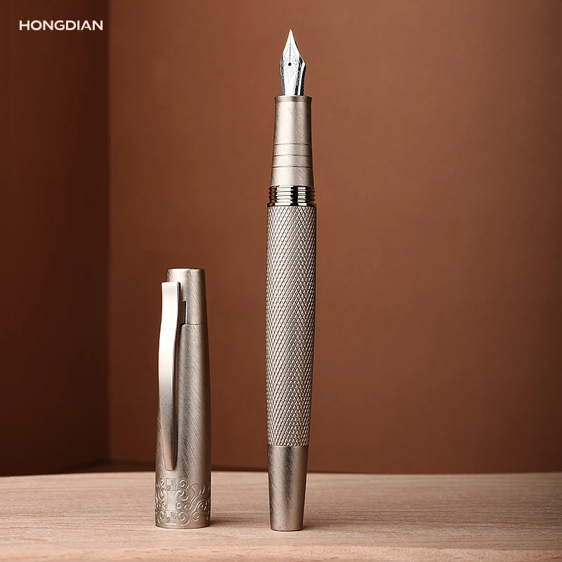 LT Hongdian Gentian Limited 6013S Engravable Art Fountain Pen Bent Nib Calligraphy Gift Replaceable Cartridge Retro Unisex Pen
LT Hongdian Gentian Limited 6013S Engravable Art Fountain Pen Bent Nib Calligraphy Gift Replaceable Cartridge Retro Unisex Pen