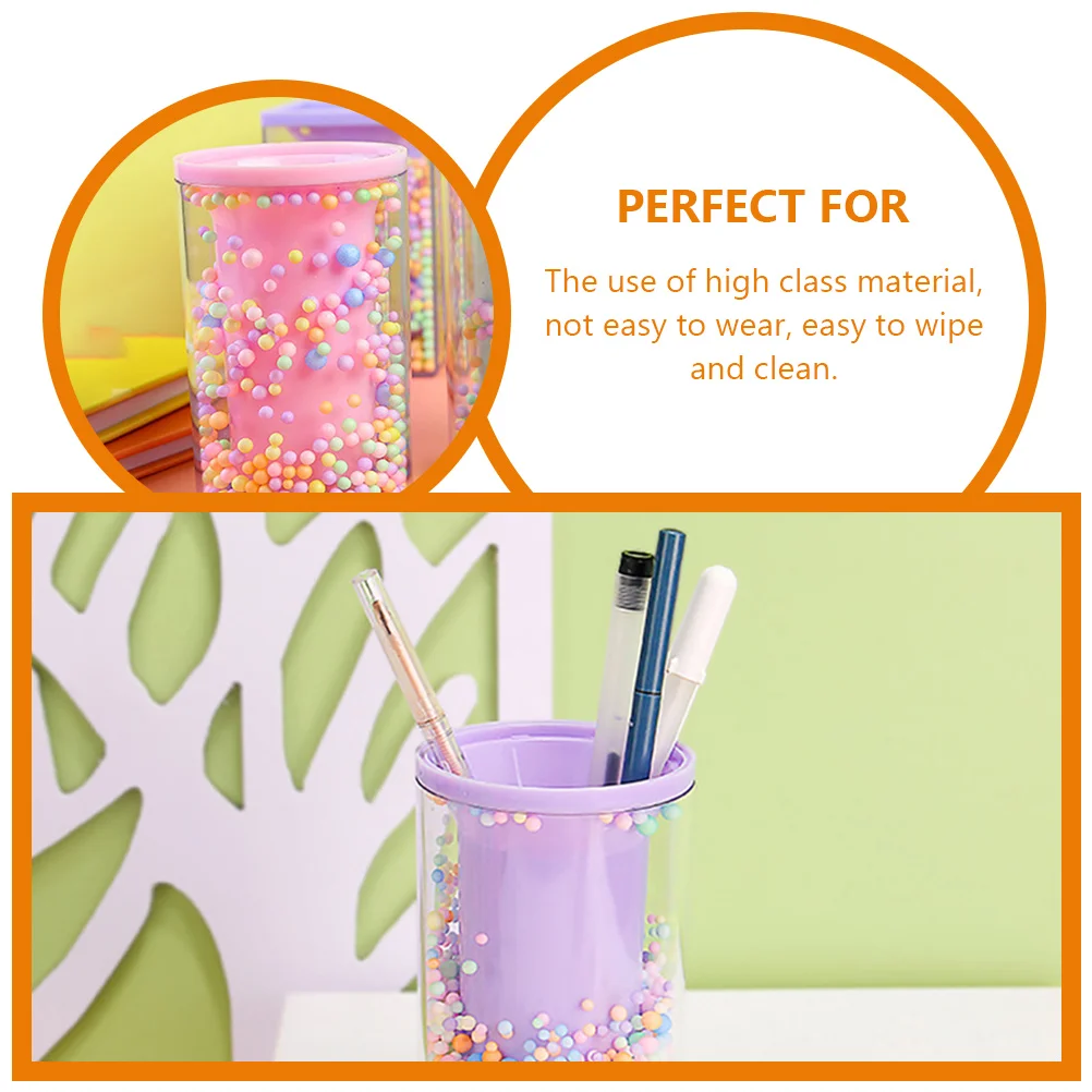 2pcs Acrylic Pen Holder Desk Organizer Pink Purple Round Storage School Supplies Large Capacity Anti Skip Base Creative Pencil
2pcs Acrylic Pen Holder Desk Organizer Pink Purple Round Storage School Supplies Large Capacity Anti Skip Base Creative Pencil