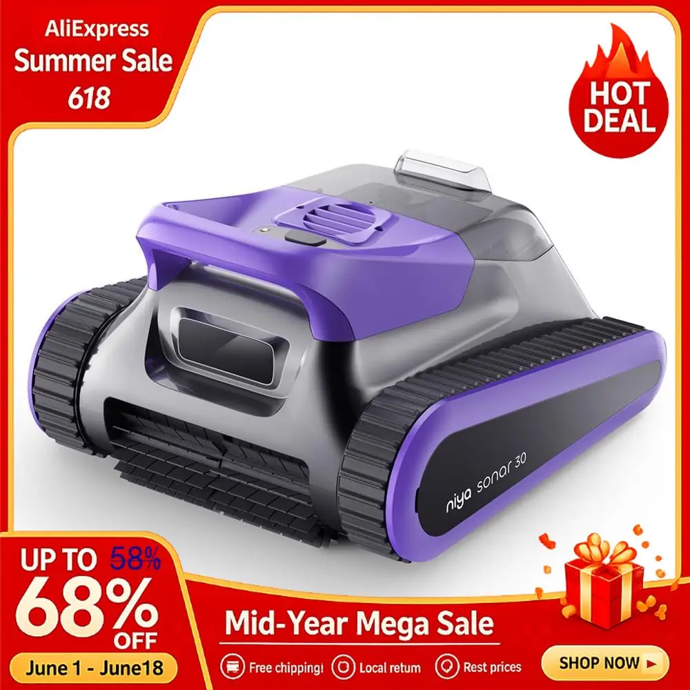 Sonar 30 Cordless Robotic Pool Cleaner from The Creators of , up to 33 FT in Pool Length, Wall Climbing, SonarPowered Nav Custom
Sonar 30 Cordless Robotic Pool Cleaner from The Creators of , up to 33 FT in Pool Length, Wall Climbing, SonarPowered Nav Custom