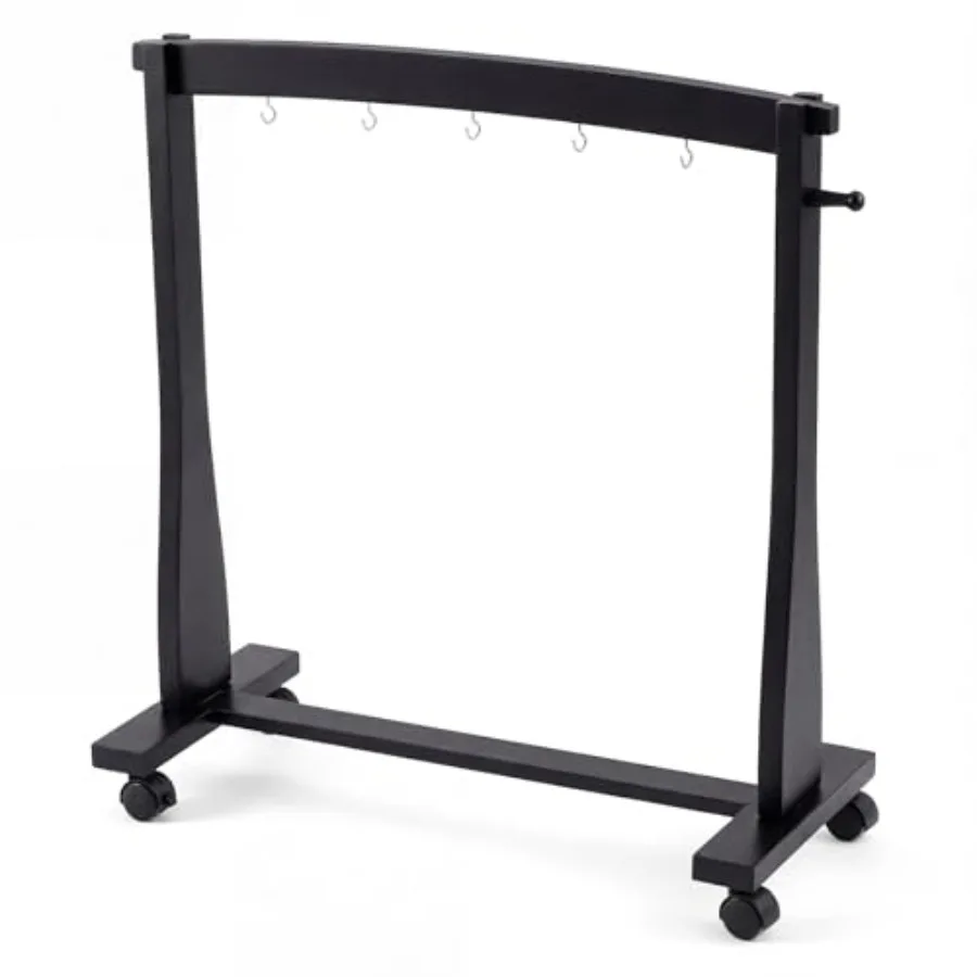 Wood Drum Stand for 14 to 22 Gongs with Base for 1 Gong or 5 Chimes Black Style A with Brake Pulley for Sound Therapy and Medit
Wood Drum Stand for 14 to 22 Gongs with Base for 1 Gong or 5 Chimes Black Style A with Brake Pulley for Sound Therapy and Medit