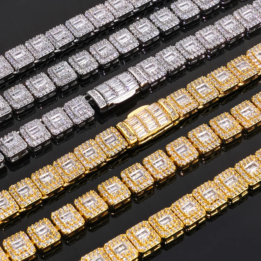 Hip Hop Style 7.5mm Rock Sugar Bracelet For Men Cuban Chain With Full Diamond Jewelry Gold-Plated Tennis Chain Women's Gift
Hip Hop Style 7.5mm Rock Sugar Bracelet For Men Cuban Chain With Full Diamond Jewelry Gold-Plated Tennis Chain Women's Gift