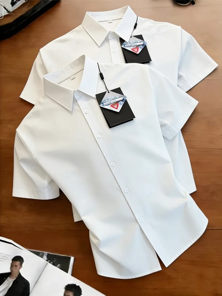 Premium Feel White Short Sleeve Men's Shirt Summer Thin Ice Silk Half Sleeve Shirt 2026 New Inner Wear Base Shirt
Premium Feel White Short Sleeve Men's Shirt Summer Thin Ice Silk Half Sleeve Shirt 2026 New Inner Wear Base Shirt