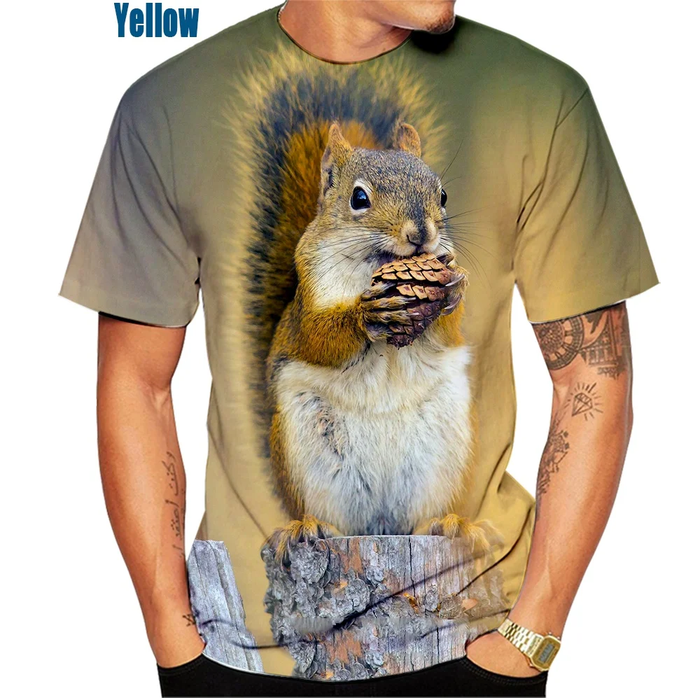 2022 New Fashion Men's T-shirt Printing 3d Printing T-shirt Short Sleeve Casual Squirrel 3D T-shirt
2022 New Fashion Men's T-shirt Printing 3d Printing T-shirt Short Sleeve Casual Squirrel 3D T-shirt