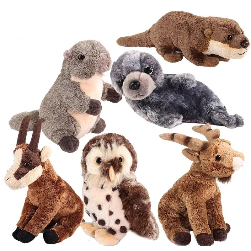 Simulated Animal Owl Marmot Chamois Ibex Otter Seal Sheep Bird Wild Nature Zoo Model Plush Toy Stuffed Doll Baby Girl Boy Gift
Simulated Animal Owl Marmot Chamois Ibex Otter Seal Sheep Bird Wild Nature Zoo Model Plush Toy Stuffed Doll Baby Girl Boy Gift