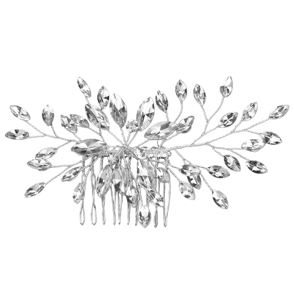 Rhinestone Hair Comb Silver Bridal Accessories Women Decorative Combs Wedding Prom Evening Hair Styling Jewelry Piece
Rhinestone Hair Comb Silver Bridal Accessories Women Decorative Combs Wedding Prom Evening Hair Styling Jewelry Piece