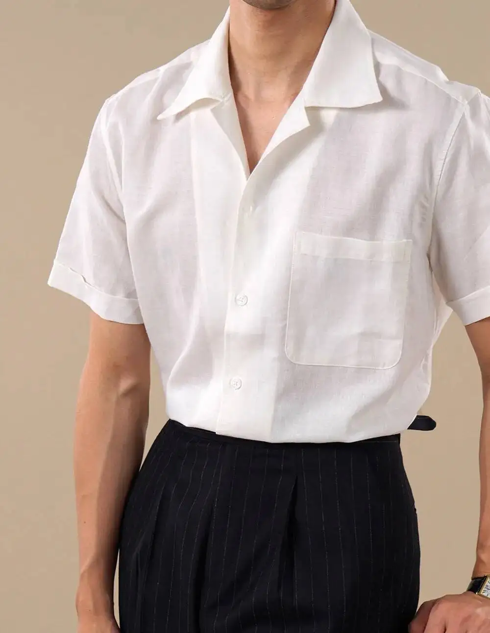 Linen Cotton Breathable Cuban Collar Short Sleeved Shirt Men's Summer Thin Business Casual Top Quality Shirt Moda Hombre
Linen Cotton Breathable Cuban Collar Short Sleeved Shirt Men's Summer Thin Business Casual Top Quality Shirt Moda Hombre