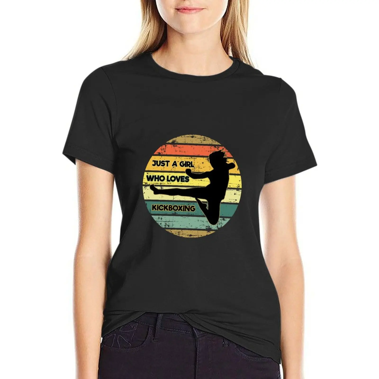 Just a girl who loveskickboxing T-Shirt funny Short sleeve tee summer clothes graphics tops for Women
Just a girl who loveskickboxing T-Shirt funny Short sleeve tee summer clothes graphics tops for Women