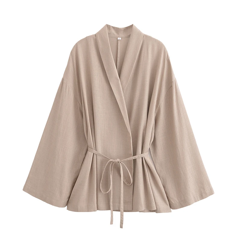 New Spring Autumn Texture Double Lapel Kimono Coat Loose Women’s Suit Frenulum Solid Thin Casual Household Clothes Coat Pants
New Spring Autumn Texture Double Lapel Kimono Coat Loose Women’s Suit Frenulum Solid Thin Casual Household Clothes Coat Pants