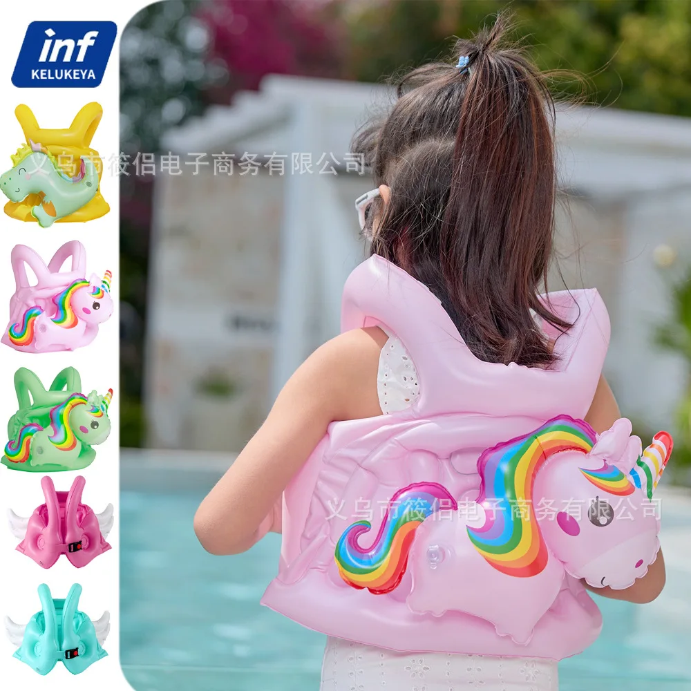 2026 New Summer INS Rainbow Wing Unicorn Swim Vest For Girls Kids Inflatable Buoyancy Swimsuit Beach Party Toy
2026 New Summer INS Rainbow Wing Unicorn Swim Vest For Girls Kids Inflatable Buoyancy Swimsuit Beach Party Toy