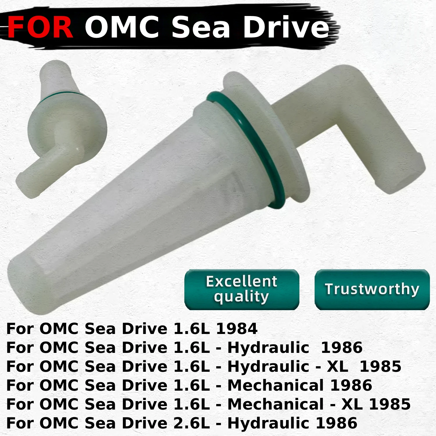 Fuel Filter Assy Outboard motor Fits for OMC Sea Drive 1.6L Mechanical Hydraulic - XL and 2.6L - Hydraulic 1985 1986 Years
Fuel Filter Assy Outboard motor Fits for OMC Sea Drive 1.6L Mechanical Hydraulic - XL and 2.6L - Hydraulic 1985 1986 Years