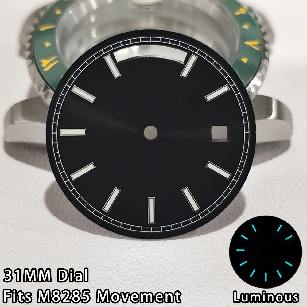 31MM Dial For M8285 Movement Watch Dial Dual Calendar Watch Dial Accessories Blue Green Luminous Sterile Dial Miyoda 8285 Dial
31MM Dial For M8285 Movement Watch Dial Dual Calendar Watch Dial Accessories Blue Green Luminous Sterile Dial Miyoda 8285 Dial
