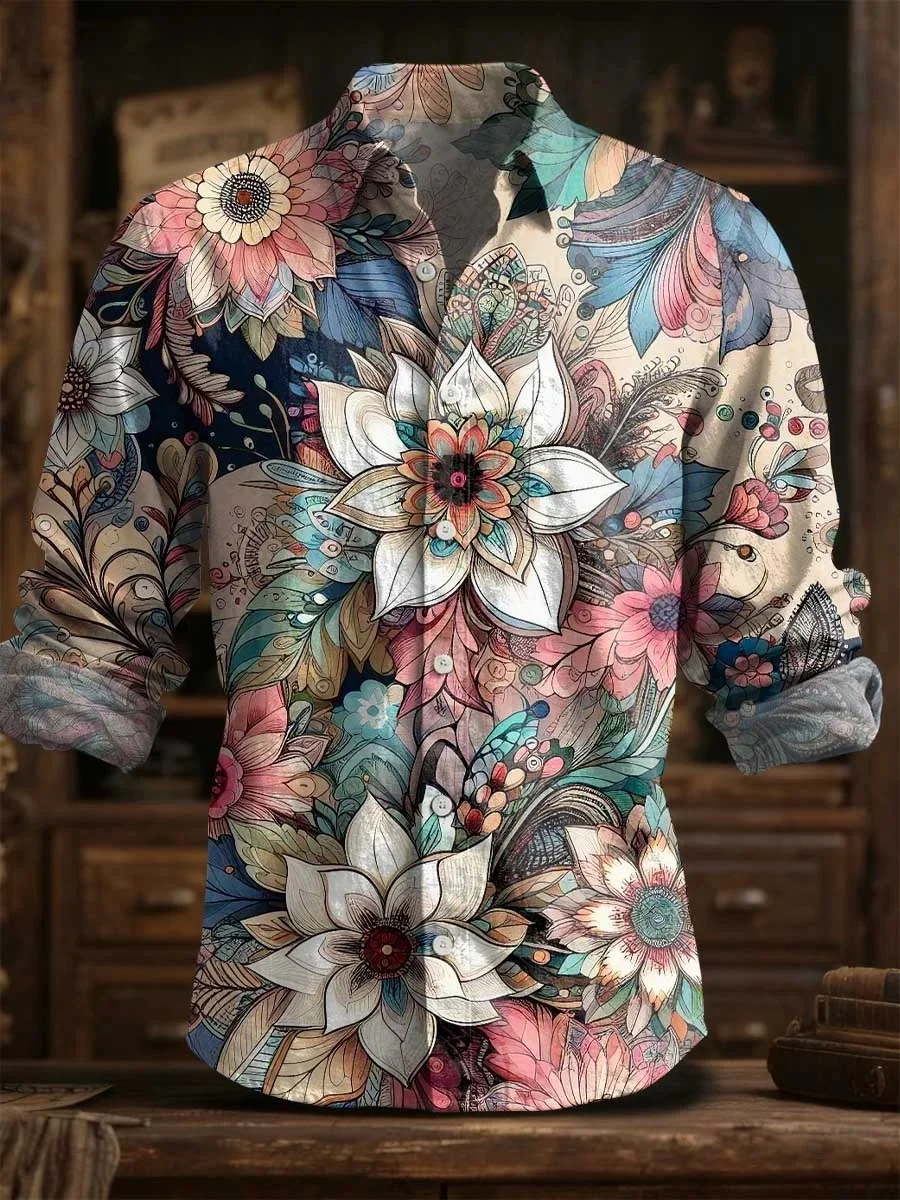 New retro 3D art print pattern shirt, with a comfortable and breathable collar design. Casual long-sleeved shirt top. Fast shipp
New retro 3D art print pattern shirt, with a comfortable and breathable collar design. Casual long-sleeved shirt top. Fast shipp