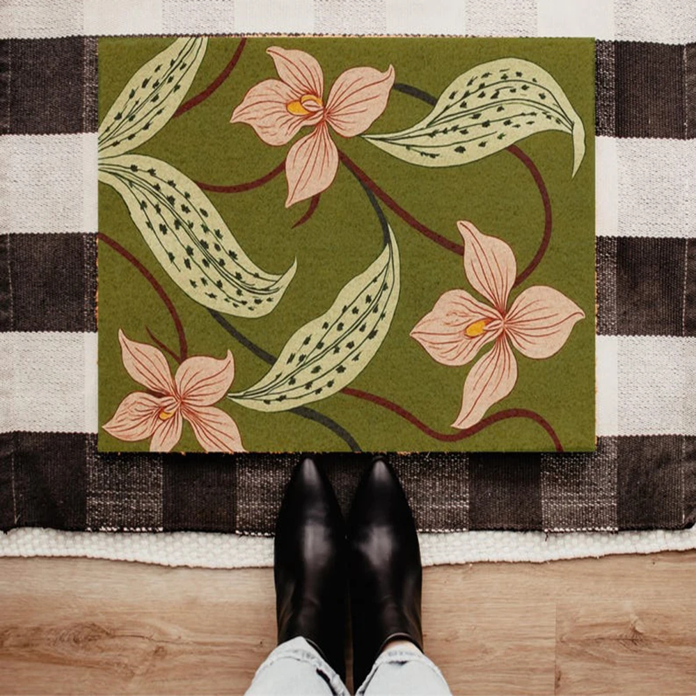 Retro Green Floral Doormat Vintage Flower Door Mat Boho Front Door Decor Aesthetic Porch Rug New Home Gift Housewarming Gift
Retro Green Floral Doormat Vintage Flower Door Mat Boho Front Door Decor Aesthetic Porch Rug New Home Gift Housewarming Gift