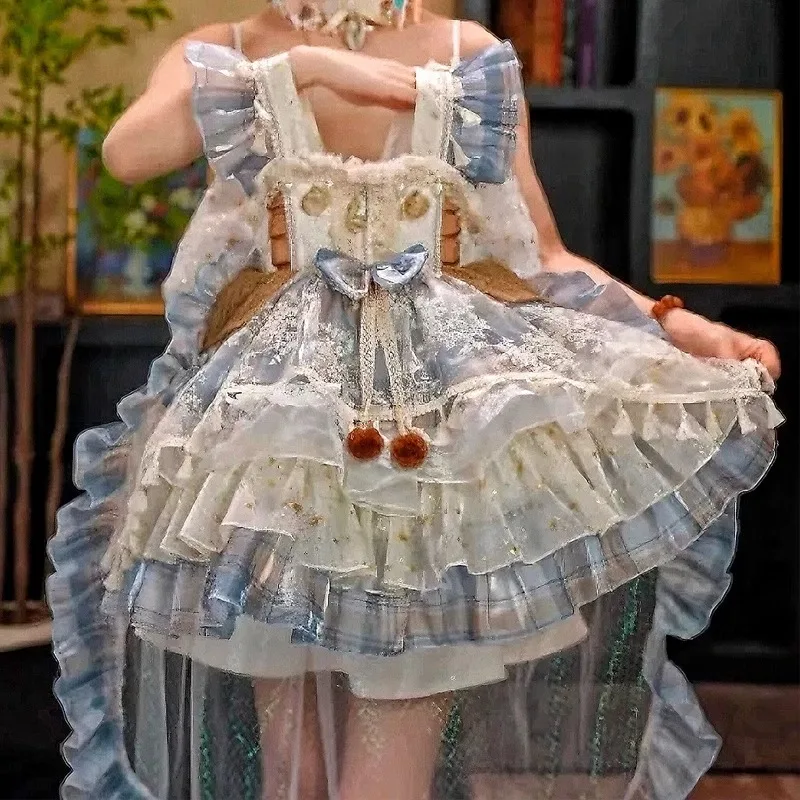 Girls Summer Bohemian Style Lolita Princess Dress 2026 New Birthday Dress Summer Fashion Children Clothing
Girls Summer Bohemian Style Lolita Princess Dress 2026 New Birthday Dress Summer Fashion Children Clothing
